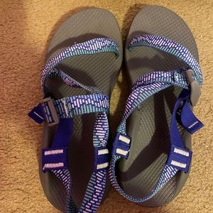 CHACOS Z1 CLASSIC BLUE AND GREEN SANDALS
